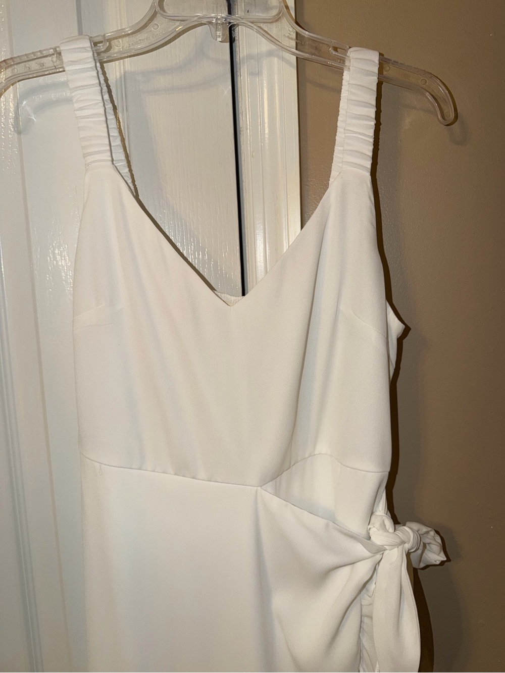 Altar’d State White Ruffle Wrap Mini Dress - Picture 2 of 3